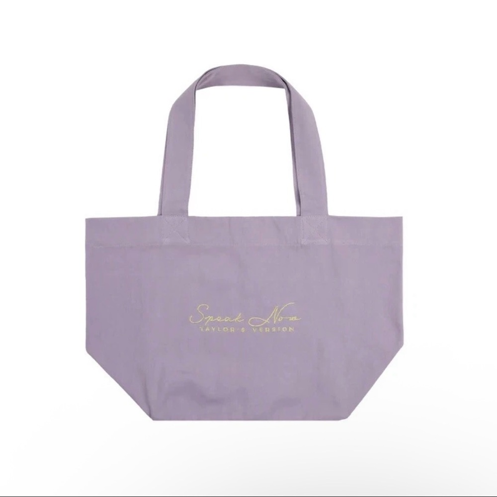 Taylor Swift Speak Now Taylor’s Version Lavender Purple Embroidered Tote Bag
